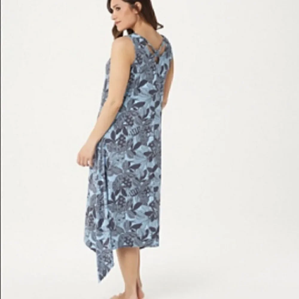 Anybody Black Cozy Knit Shark-bite Hem Dress